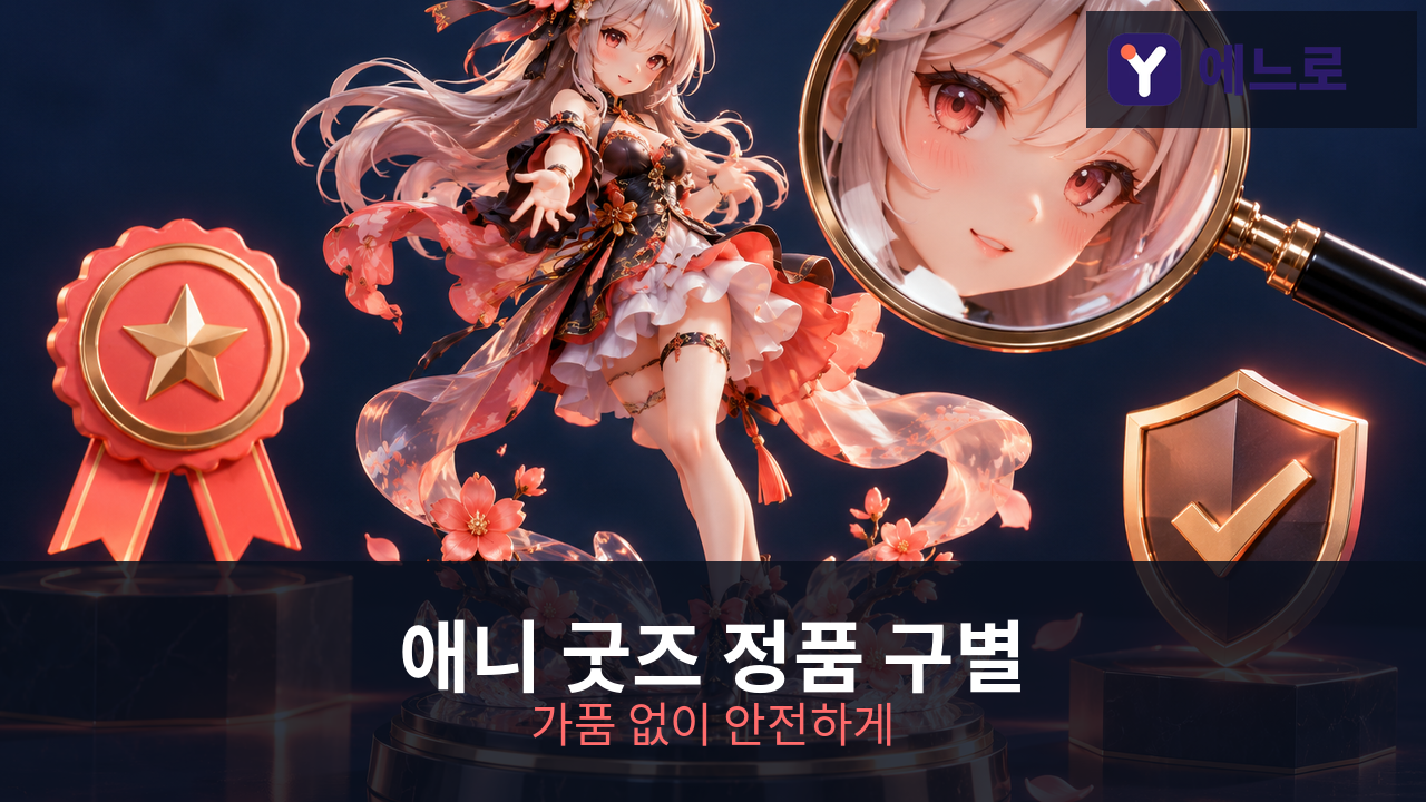 애니 굿즈 정품 구별